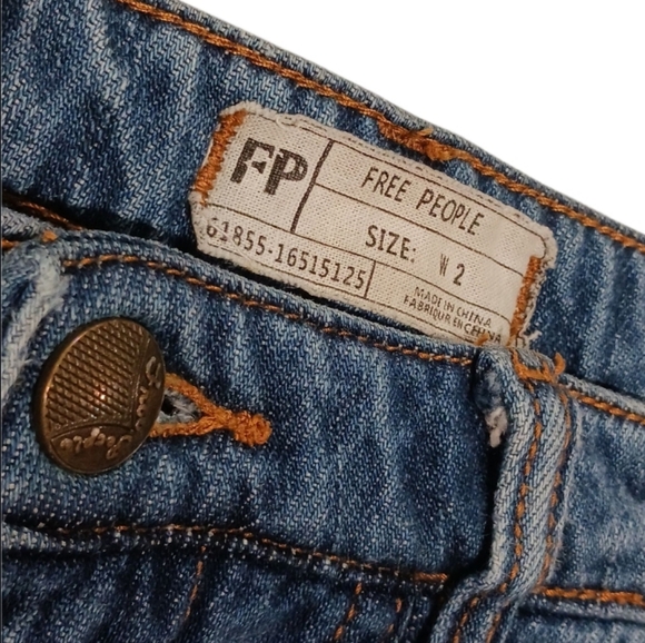 Free People Gilmore Ultra Wide Leg Jeans CROPPED - Picture 7 of 10